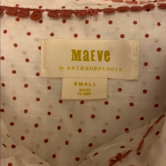 Maeve embroidered Riley cotton top Size S - Picture 3 of 7